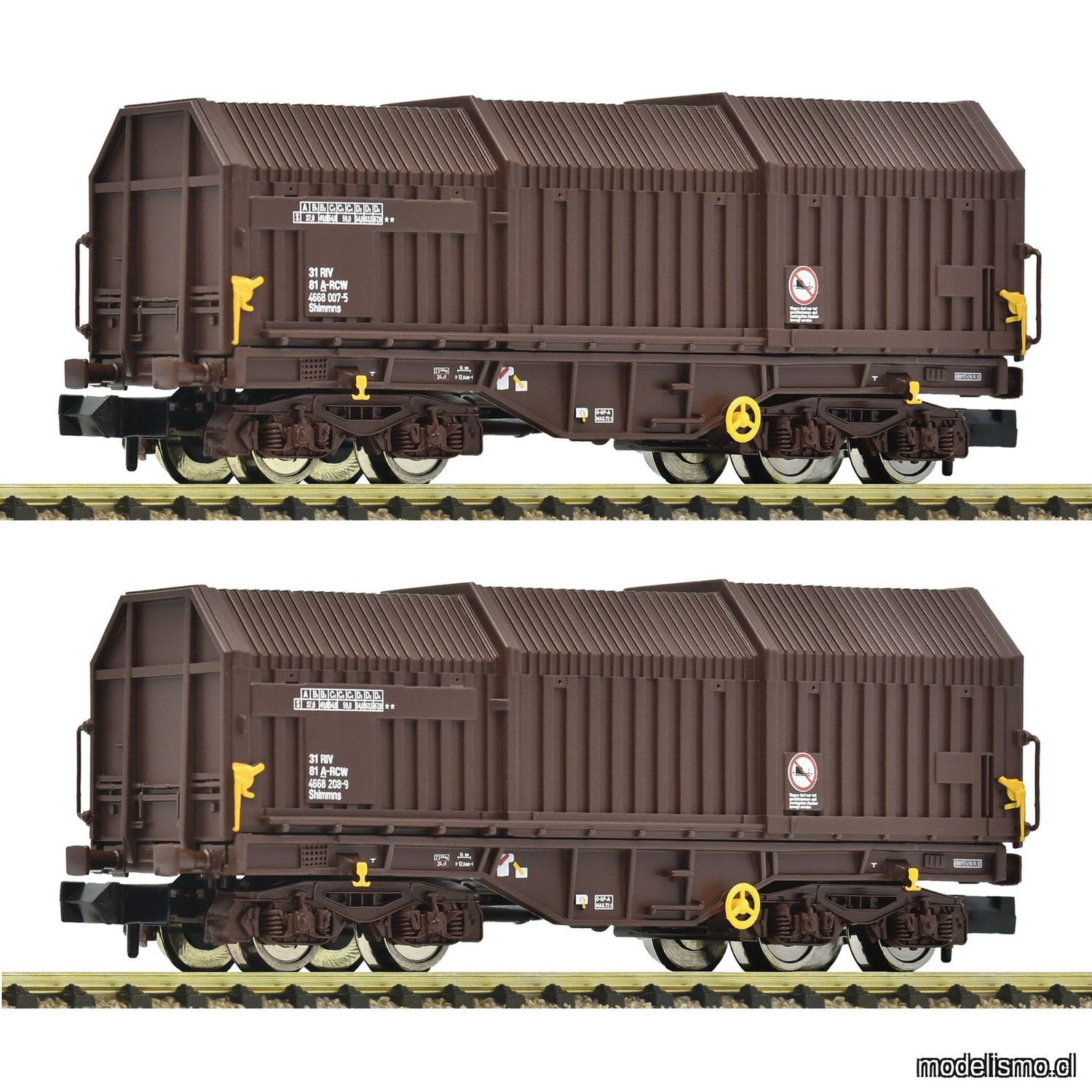 pre orderen Fleischmann 6660075 - 2 piece set: Telescopic hood wagons, RCW pre orderen Fleischmann 6660075 - 2 piece set: Telescopic hood wagons, RCW