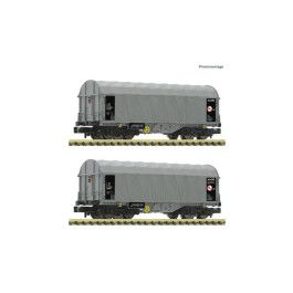 preorden Fleischmann 6660087 - 2 piece set: Sliding tarpaulin wagons, CD