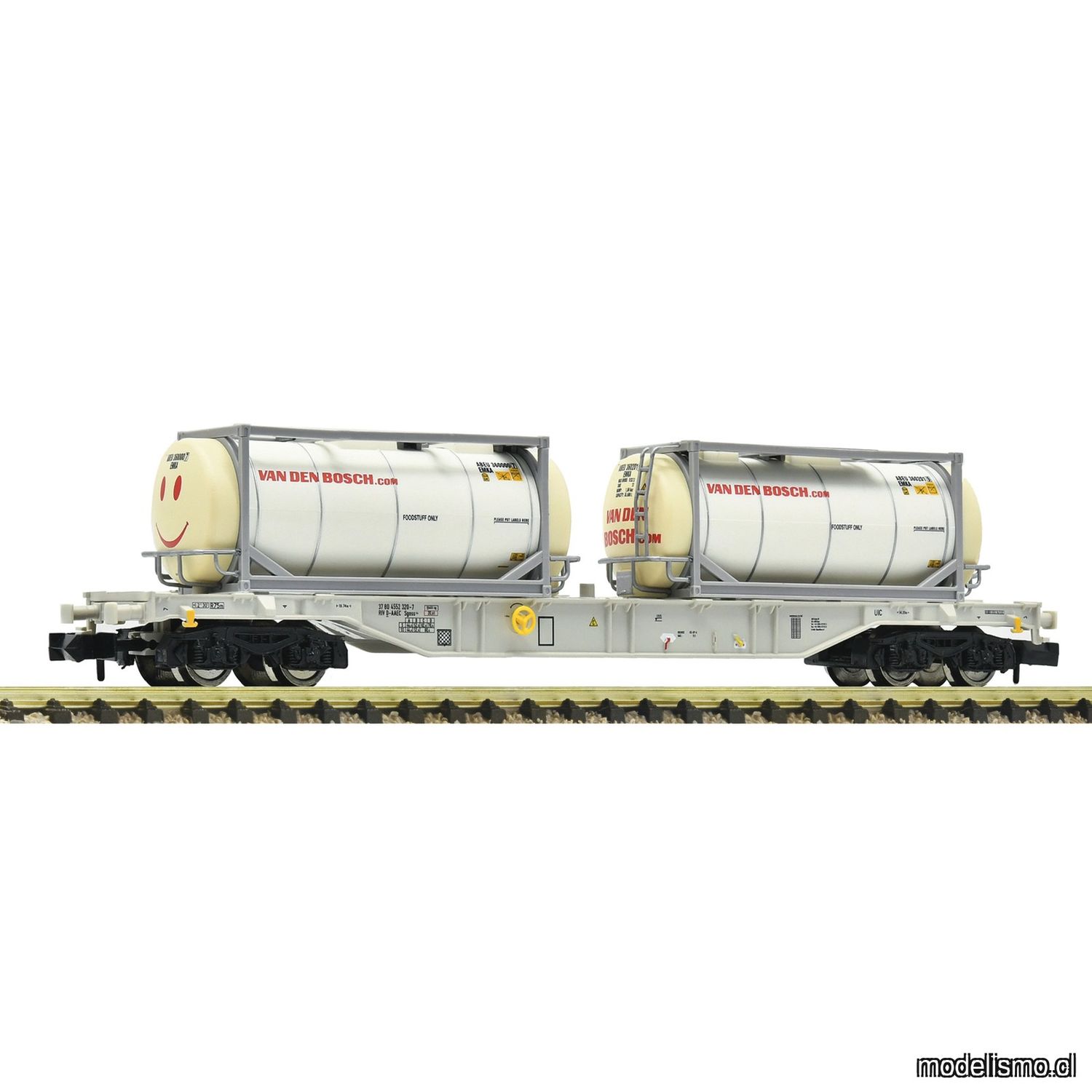 pre orderen Fleischmann 6660126 - Container carrier wagon, AAE pre orderen Fleischmann 6660126 - Container carrier wagon, AAE