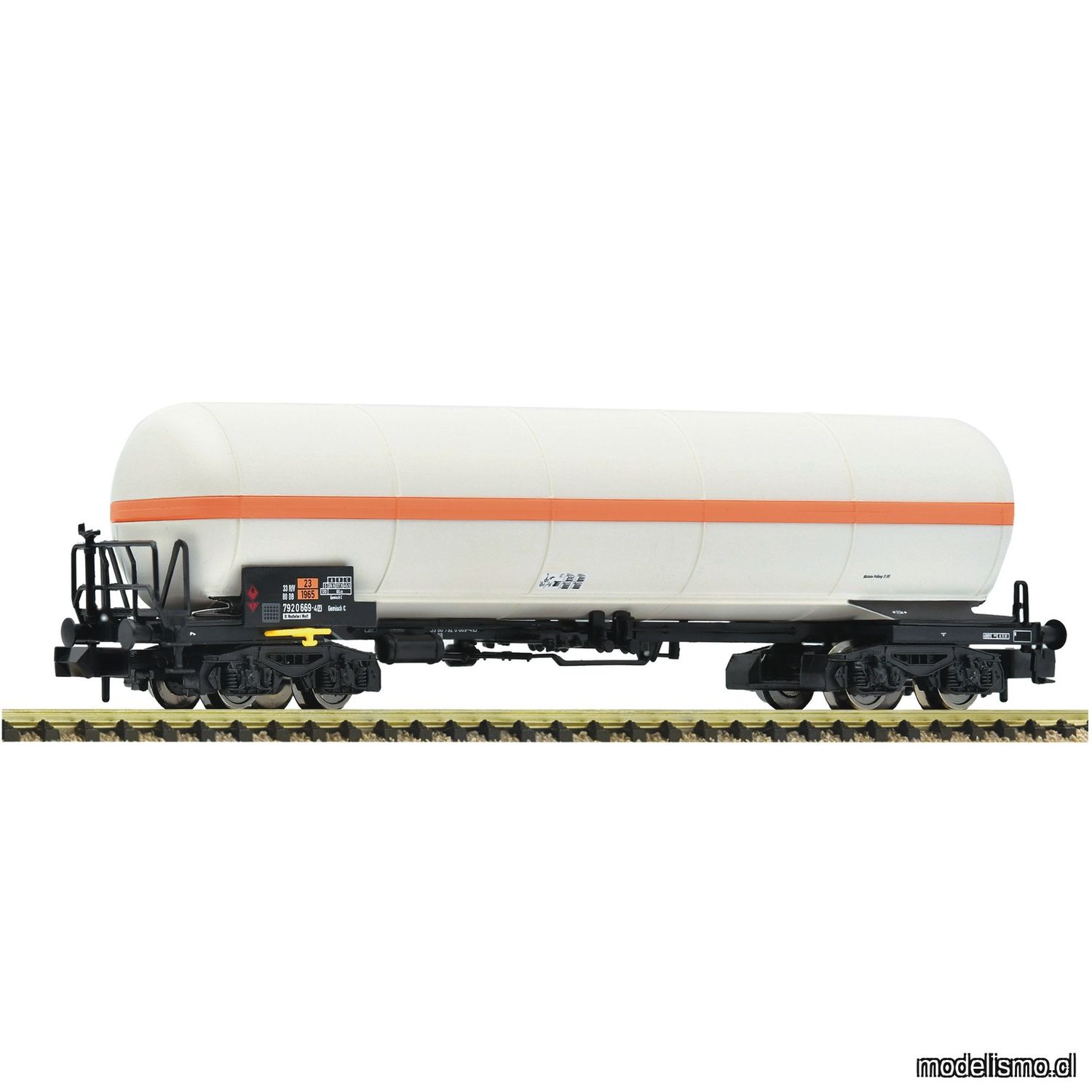 pre orderen Fleischmann 6660081 - Pressurised gas tank wagon, DB pre orderen Fleischmann 6660081 - Pressurised gas tank wagon, DB