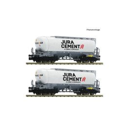preorden Fleischmann 6660090 - 2-piece set: Silo wagons, Wascosa/Jura Cement