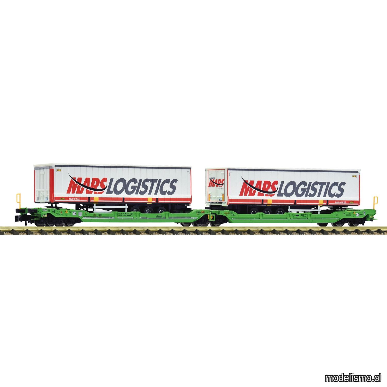 pre orderen Fleischmann 6660102 - Vagón canguro doble articulado T3000e, CFL Cargo pre orderen Fleischmann 6660102 - Vagón canguro doble articulado T3000e, CFL Cargo