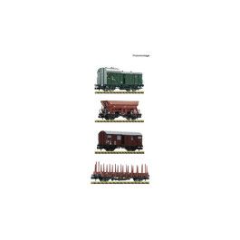 pre orderen Fleischmann 6660119 - 4 piece set: Goods train, DB pre orderen Fleischmann 6660119 - 4 piece set: Goods train, DB