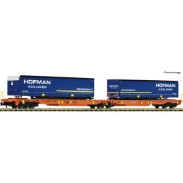 pre orderen Fleischmann 6660118 Doppeltaschen-Gelenkwagen T2000, Wascosa pre orderen Fleischmann 6660118 Doppeltaschen-Gelenkwagen T2000, Wascosa
