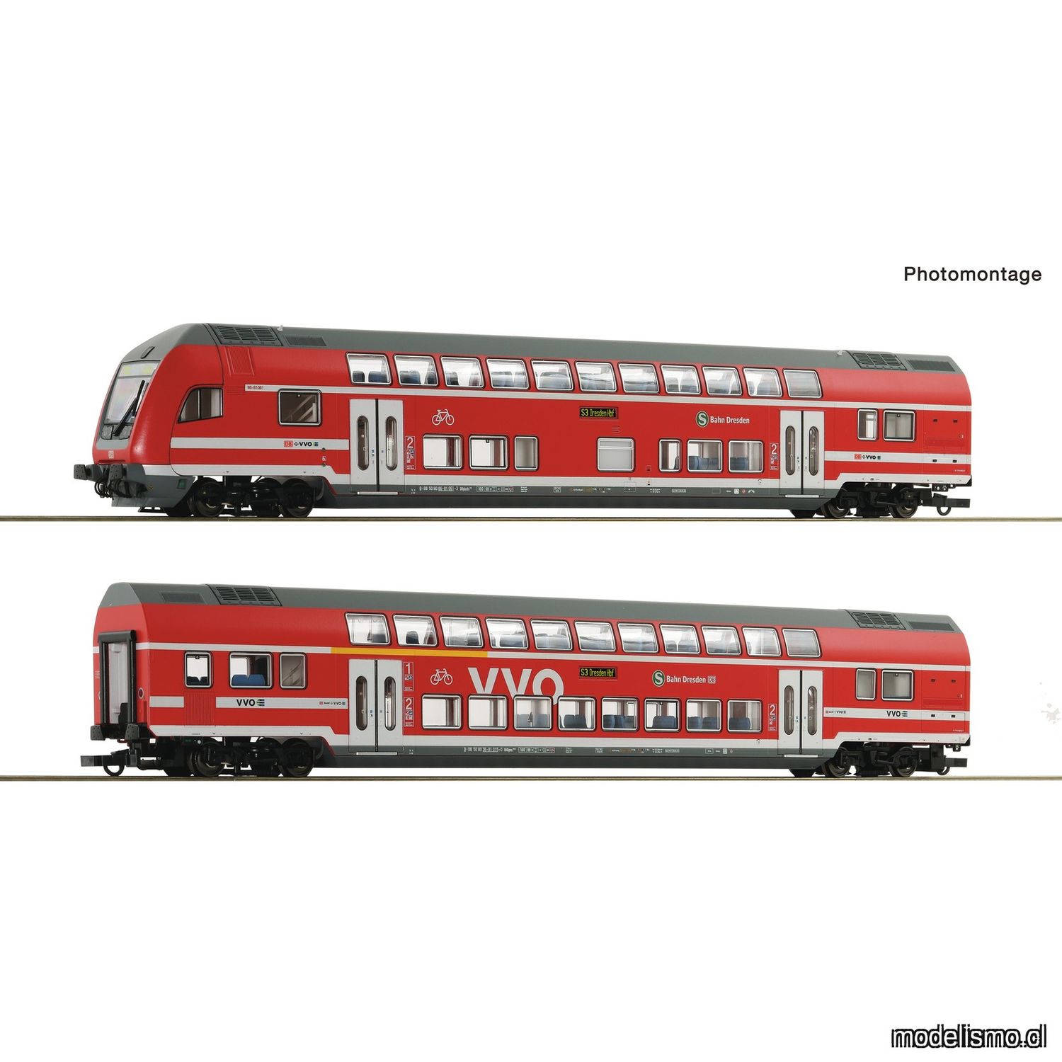 pre orderen Roco 6220066 Set de 2 piezas: Coches de dos pisos, DB AG para Märklin pre orderen Roco 6220066 Set de 2 piezas: Coches de dos pisos, DB AG para Märklin