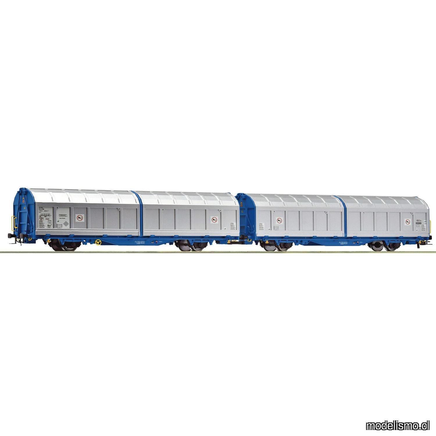 pre orderen Roco 6600276 Unidad doble de vagones con paredes correderas, Transwaggon pre orderen Roco 6600276 Unidad doble de vagones con paredes correderas, Transwaggon