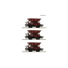 pre orderen Roco 6600283 Set de 3 piezas: Vagones de balasto Talbot, ÖBB