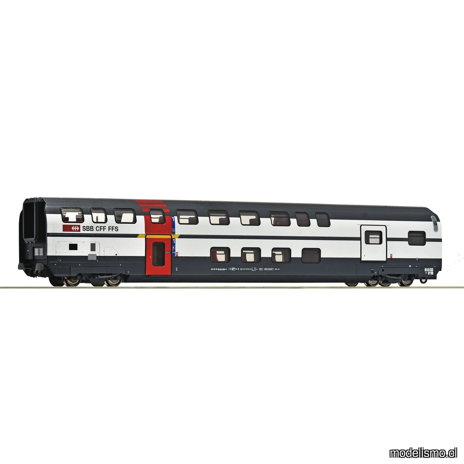 pre orderen Roco 6200214 Coche de dos pisos de 1a clase con compartimento de equipajes, SBB