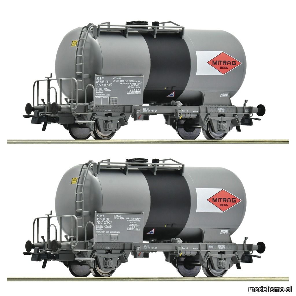 pre orderen Roco 6600196 Set de 2 piezas: Vagones cisterna, SBB