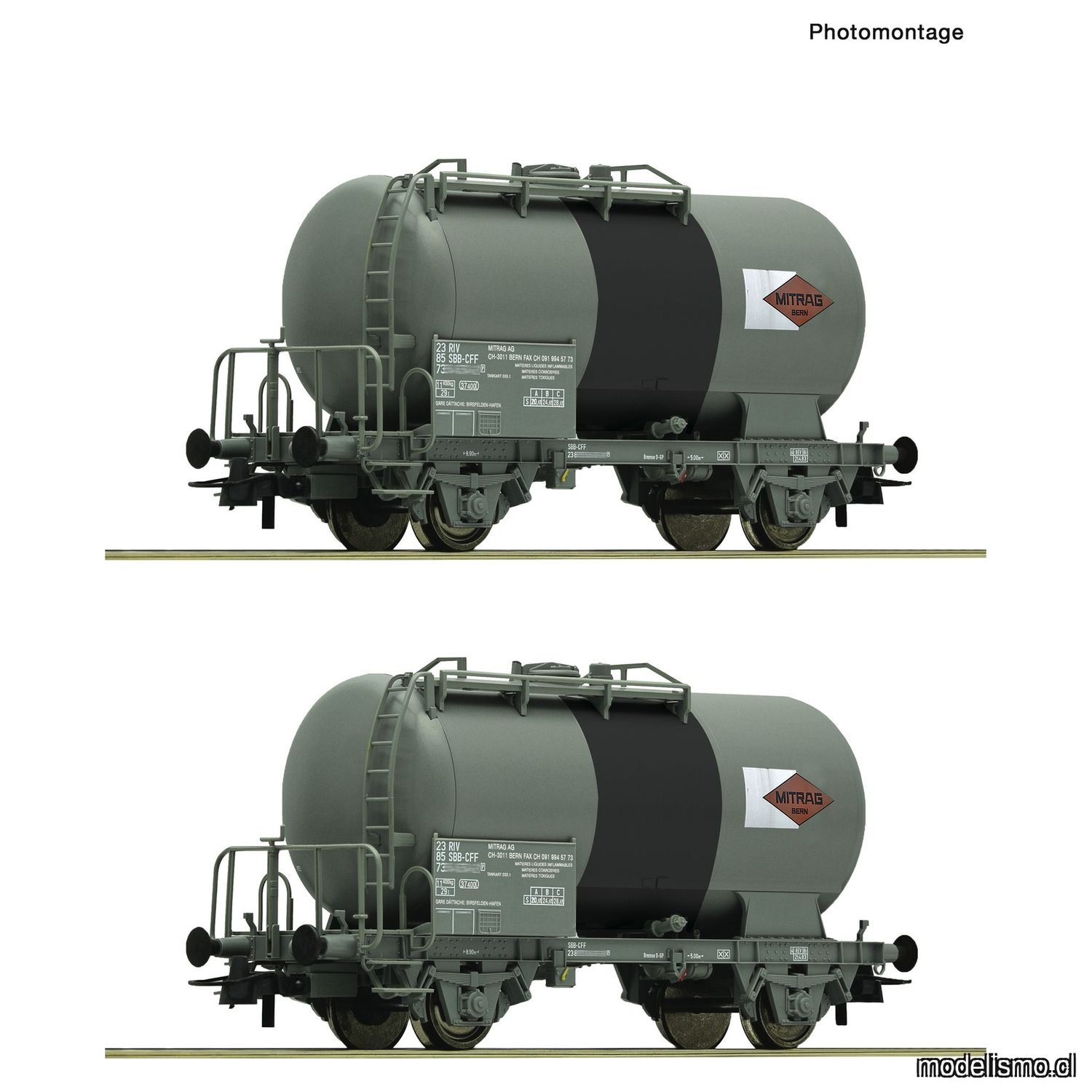 pre orderen Roco 6600196 Set de 2 piezas: Vagones cisterna, SBB pre orderen Roco 6600196 Set de 2 piezas: Vagones cisterna, SBB