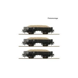 pre orderen Roco 6600259 Set de 3 piezas: Vagones para transporte de arena, NS