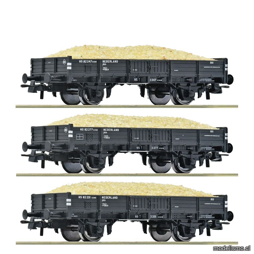 pre orderen Roco 6600259 Set de 3 piezas: Vagones para transporte de arena, NS