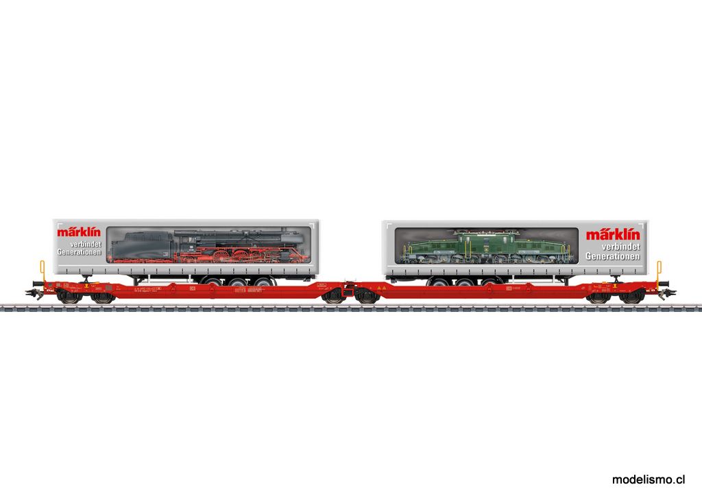 Reserva anticipada Märklin 47477 Vagón de caja doble Sdggmrss 738 Reserva anticipada Märklin 47477 Vagón de caja doble Sdggmrss 738