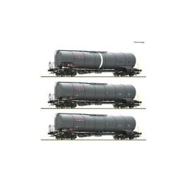 pre orderen Roco 6600197 Set de 3 piezas: Vagones cisterna, NACCO
