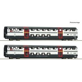 pre orderen Roco 6200215 Set de 2 piezas: Coches de dos pisos de 1a clase, SBB pre orderen Roco 6200215 Set de 2 piezas: Coches de dos pisos de 1a clase, SBB