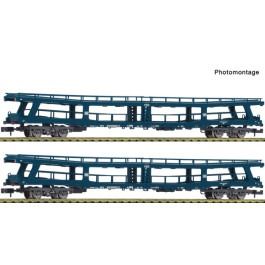 pre orderen Fleischmann 6260066 Set de 2 piezas: Vagones portacoches de trenes de viajeros, DB pre orderen Fleischmann 6260066 Set de 2 piezas: Vagones portacoches de trenes de viajeros, DB