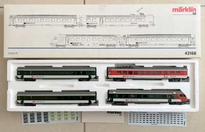 PF Märklin 42168 Tren de cercanías SBB - usado con LUZ PF Märklin 42168 Tren de cercanías SBB - usado con LUZ