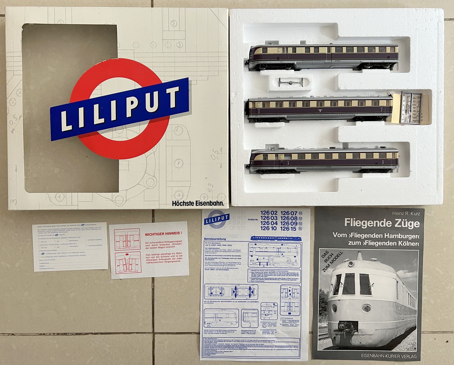 PF Liliput 126 07 2 para Märklin Automotor diésel SVT 137 DRG - usado con luz y figuras y digital MM#97 PF Liliput 126 07 2 para Märklin Automotor diésel SVT 137 DRG - usado con luz y figuras y digital MM#97