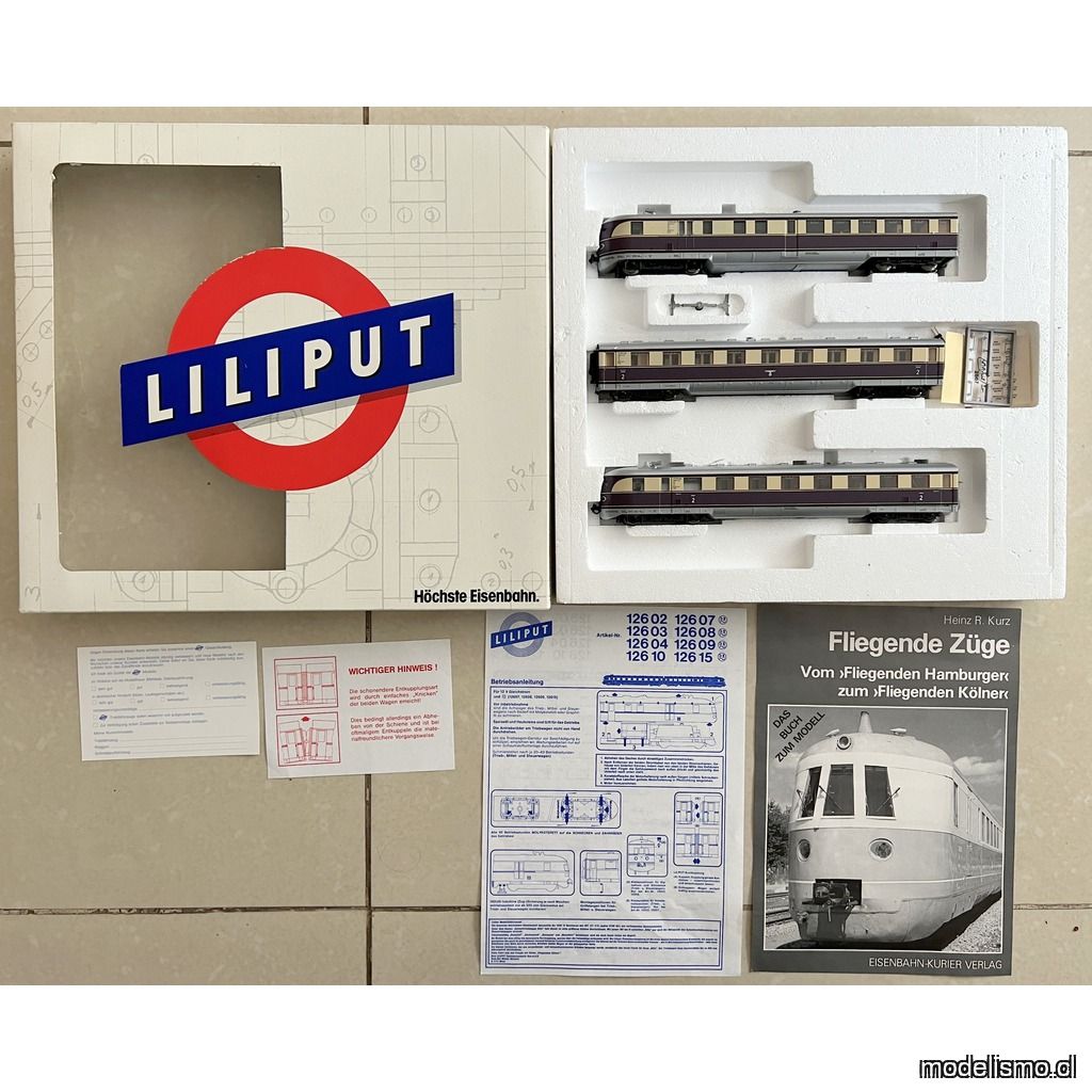 PF Liliput 126 07 2 para Märklin Automotor diésel SVT 137 DRG - usado con luz y figuras y digital MM#97 PF Liliput 126 07 2 para Märklin Automotor diésel SVT 137 DRG - usado con luz y figuras y digital MM#97