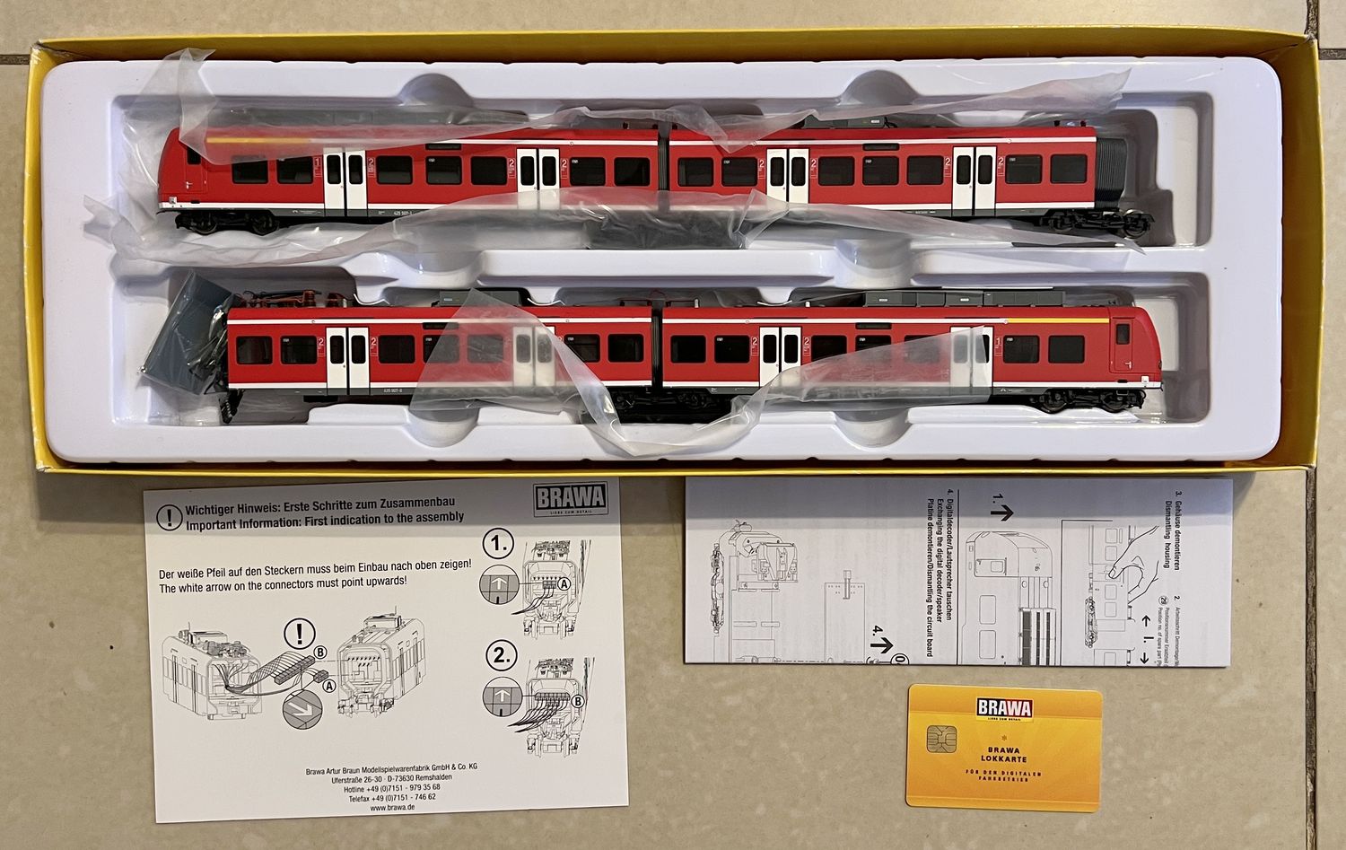 PF Brawa 44603 para Märklin Automotor DB AG Regio 425 Era V Sonido - usado