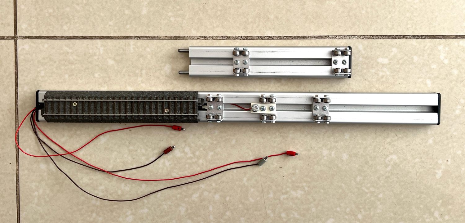 PF Banco de pruebas de rodillos para Märklin H0 de bima-modellbau.de 50cm+20cm - usado PF Banco de pruebas de rodillos para Märklin H0 de bima-modellbau.de 50cm+20cm - usado