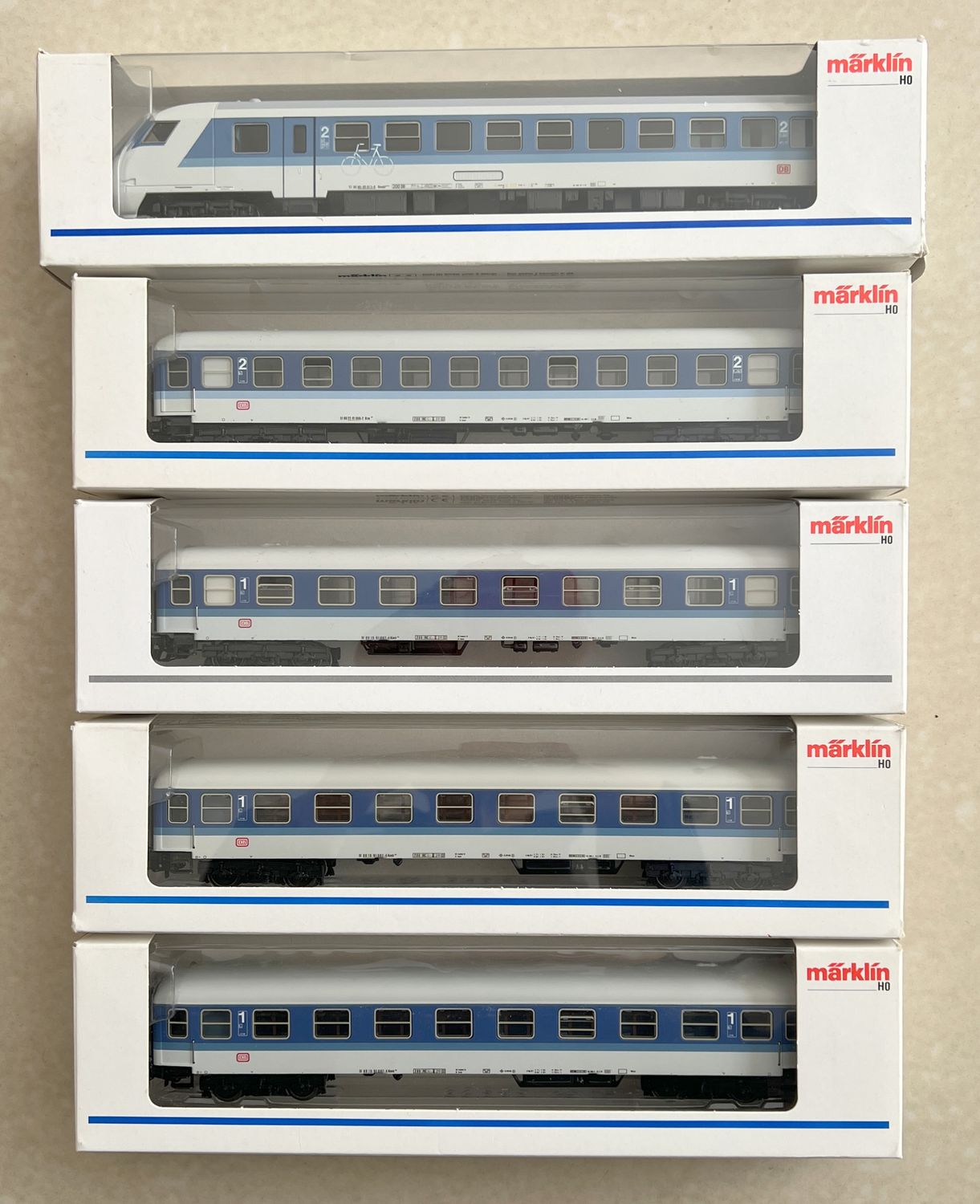 PF Märklin 43300+1x4032+3x4027 Inter Regio - usado + luz PF Märklin 43300+1x4032+3x4027 Inter Regio - usado + luz