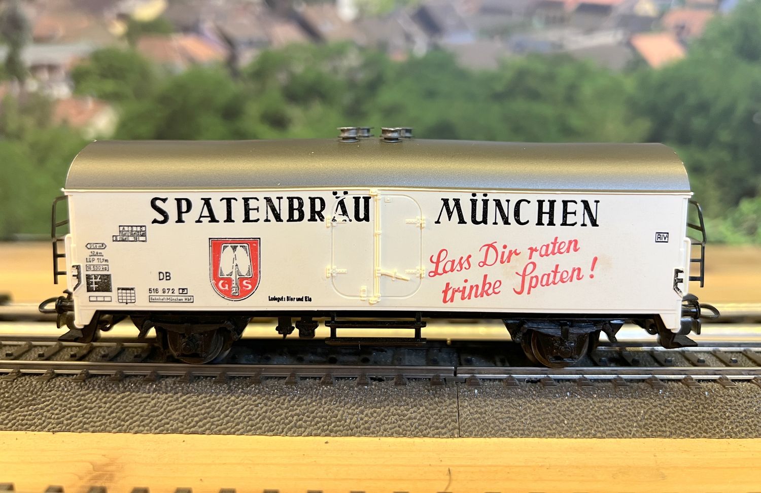 PF Märklin H0 Vagón de Spatenbräu München - sin caja - usado
