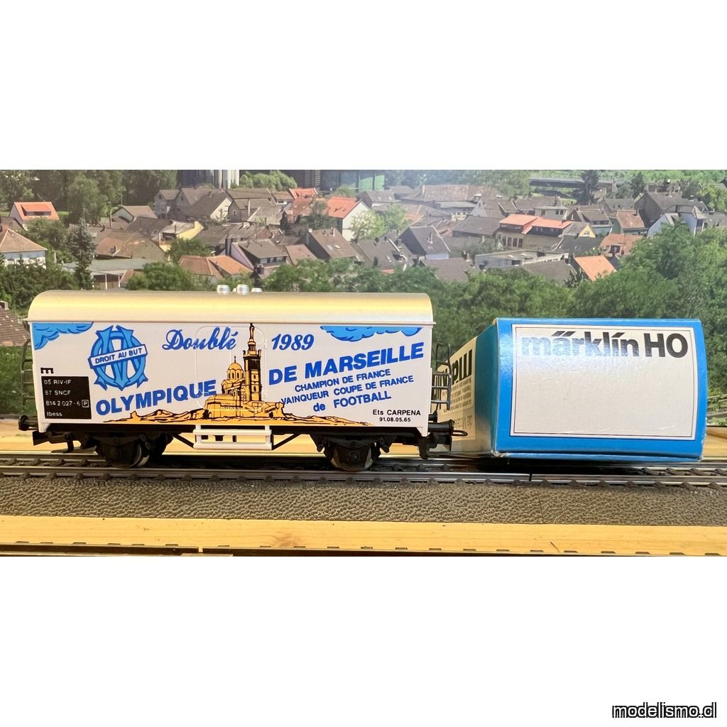 PF Märklin H0 Doublé 1989 Olympique de Marseille - usado PF Märklin H0 Doublé 1989 Olympique de Marseille - usado