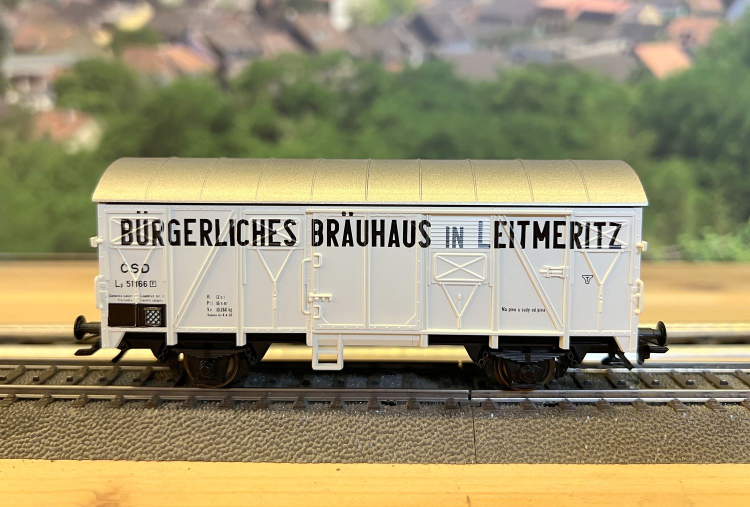 PF Roco H0 Vagón de Bürgerliches Bräuhaus in Leitmeritz - sin caja - usado