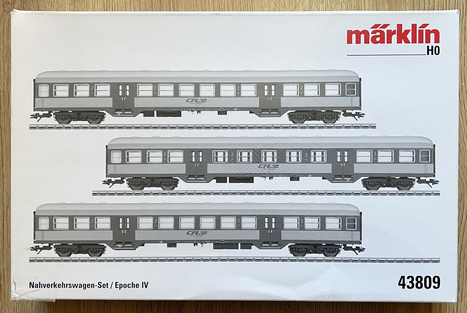 PF Märklin 43809 Set de coches de cercanías - usado con luz PF Märklin 43809 Set de coches de cercanías - usado con luz