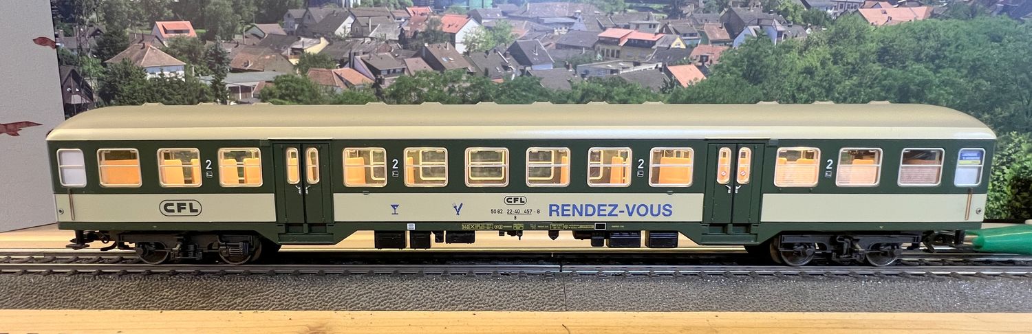 PF Märklin 4127 KV 313 112 4126 Nahverkehrswagen 1. /2. Klasse d. CFL - usado con luz PF Märklin 4127 KV 313 112 4126 Nahverkehrswagen 1. /2. Klasse d. CFL - usado con luz