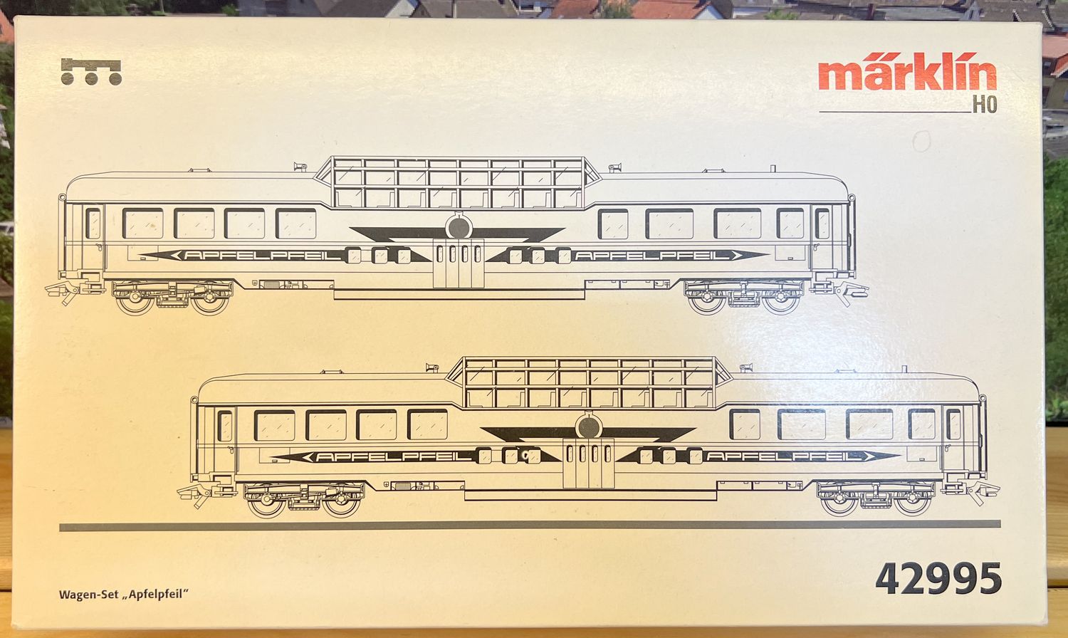 PF Märklin 42995 Juego de coches de tren expreso "Apfelpfeil" (1) - usado - con luz