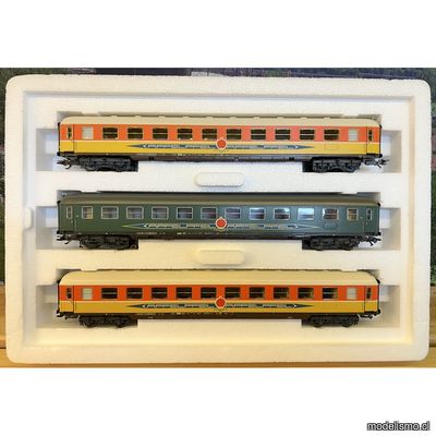 PF Märklin 42997 Juego de coches de tren expreso "Apfelpfeil" (2) - usado - con luz