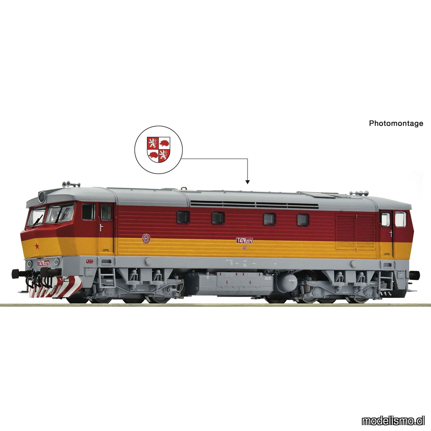pre orderen Roco 7310090 Locomotora diésel T 478 2079, CSD con sonido pre orderen Roco 7310090 Locomotora diésel T 478 2079, CSD con sonido