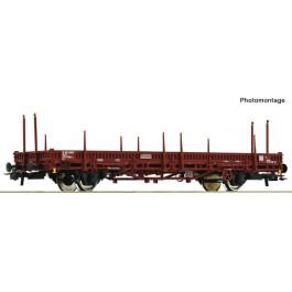 pre orderen Roco 6600165 Vagón de plataforma con teleros abatibles, FS