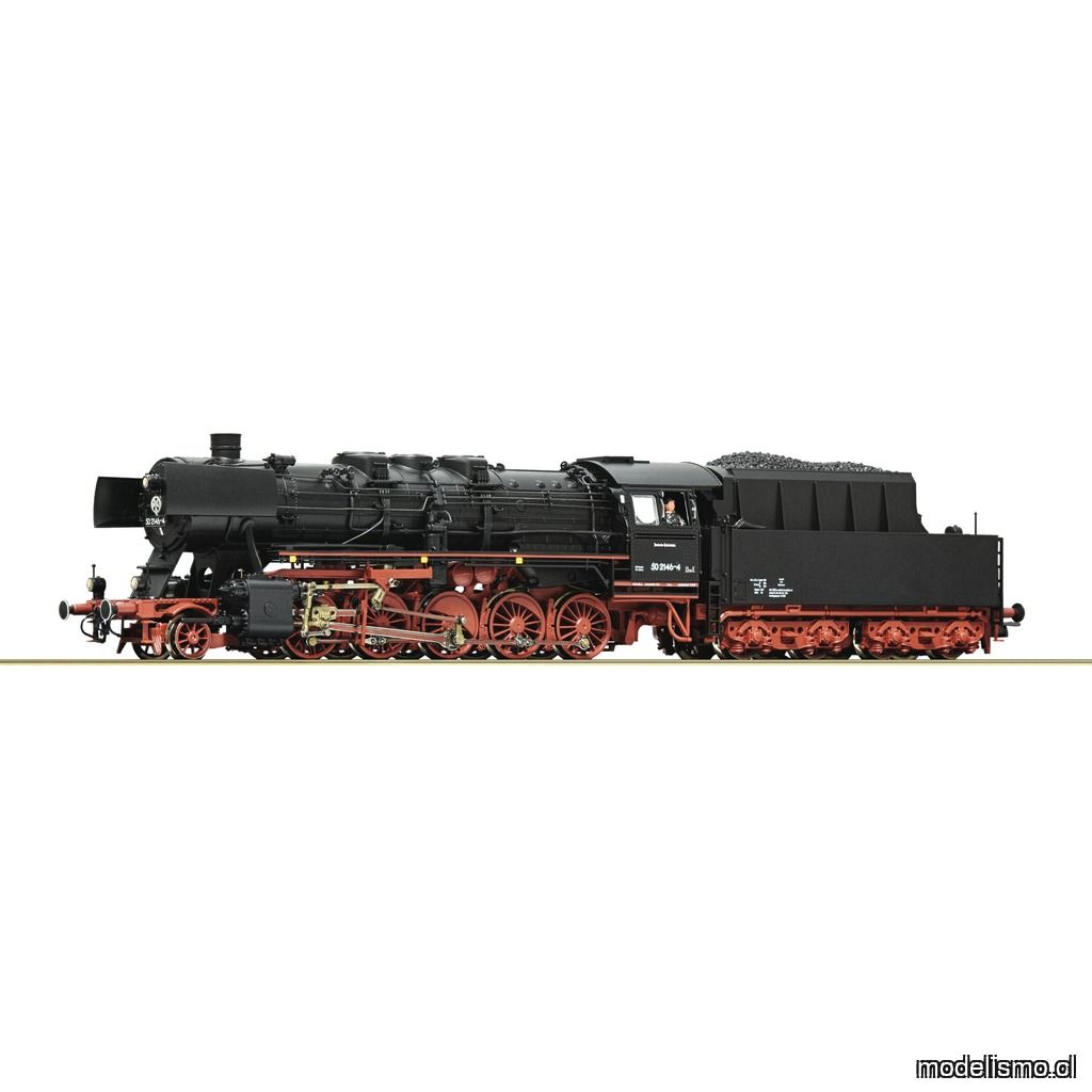 pre orderen Roco 7120039 Locomotora de vapor 50 2146-4, DR con sonido para Märklin