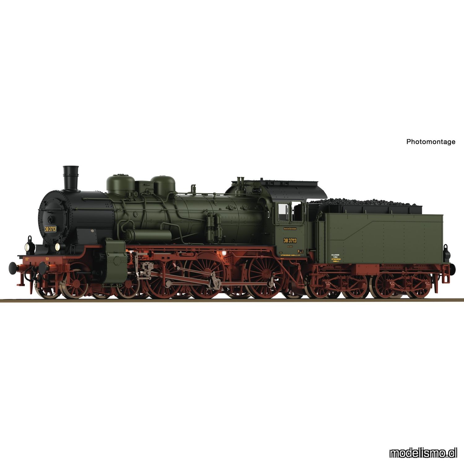 pre orderen Roco 71396 Locomotora de vapor 38 3713, DRG con sonido pre orderen Roco 71396 Locomotora de vapor 38 3713, DRG con sonido