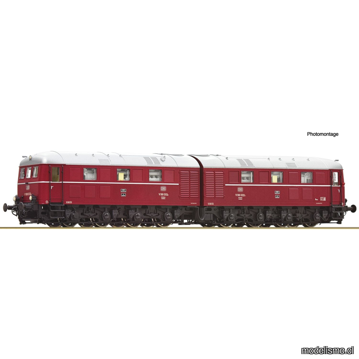 pre orderen Roco 7320102 Diesel-electric double locomotive V 188 002, DB con sonido para Märklin
