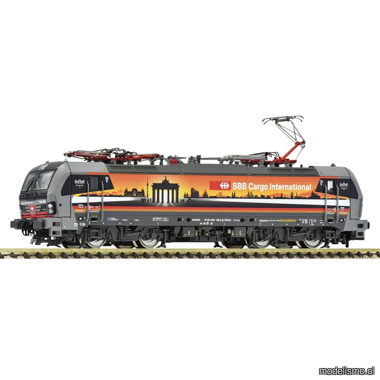 pre orderen Fleischmann 7570074 Locomotora eléctrica 193 459-5 "Deutschlandpiercer", SBB Cargo International con sonido pre orderen Fleischmann 7570074 Locomotora eléctrica 193 459-5 "Deutschlandpiercer", SBB Cargo International con sonido