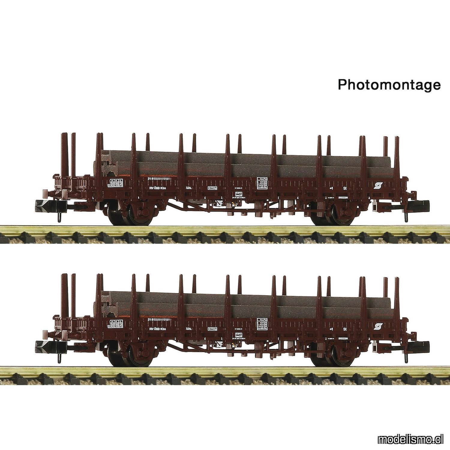 pre orderen Fleischmann 6660143 Set de 2 piezas (2): Tren de acero, ÖBB