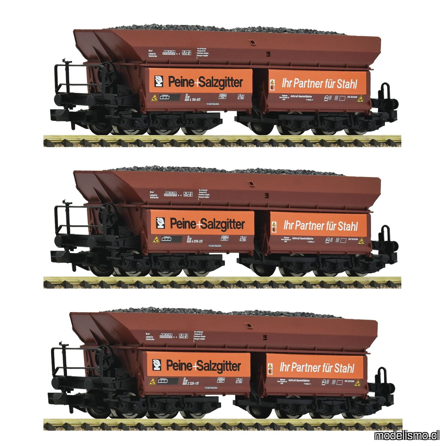 pre orderen Fleischmann 6660149 Set de 3 piezas (1): Tren para transporte de minerales, DB pre orderen Fleischmann 6660149 Set de 3 piezas (1): Tren para transporte de minerales, DB