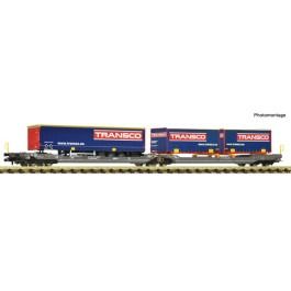 pre orderen Fleischmann 6660151 Vagón canguro doble articulado T3000e, HUPAC pre orderen Fleischmann 6660151 Vagón canguro doble articulado T3000e, HUPAC