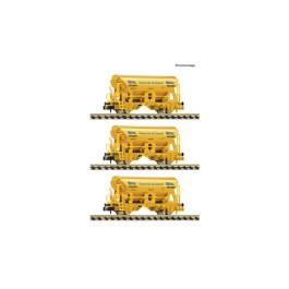 pre orderen Fleischmann 6660172 Set de 3 piezas: Vagones con techo abatible "SKW Piesteritz", DB AG