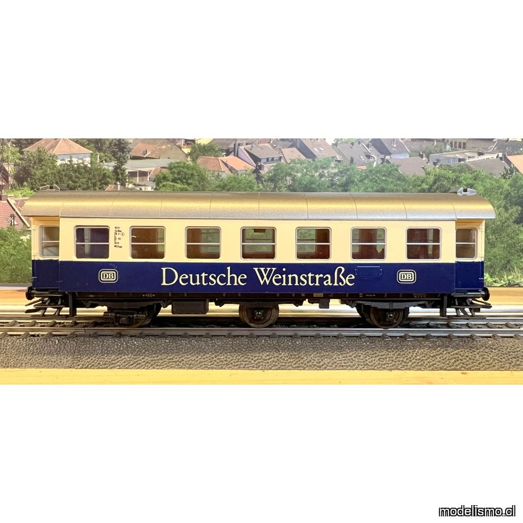 PF Roco 4214B Vagón de pasajeros convertido Ruta del Vino Alemana DB Ep. III para Märklin - usado