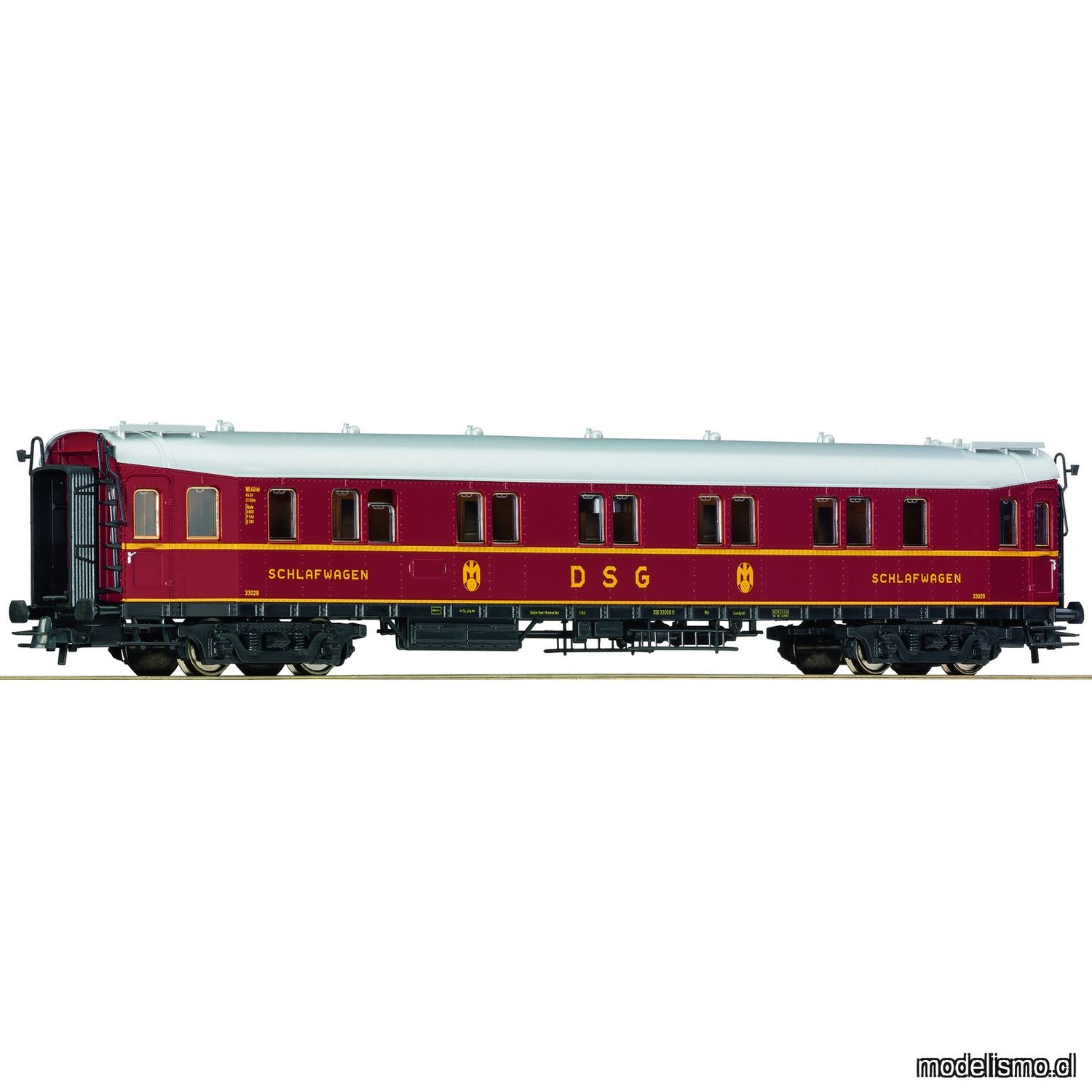 PF Roco 44452 Coche cama DSG Hecht tipo WLB4ü DB era 3 para Märklin - usado PF Roco 44452 Coche cama DSG Hecht tipo WLB4ü DB era 3 para Märklin - usado