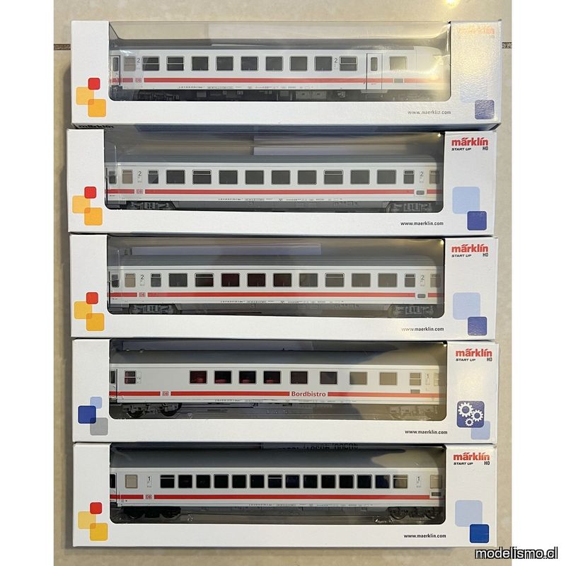 PF Märklin Start Up Intercity 40503 + 2x40501 + 40502 + 40500 - usado con luz PF Märklin Start Up Intercity 40503 + 2x40501 + 40502 + 40500 - usado con luz