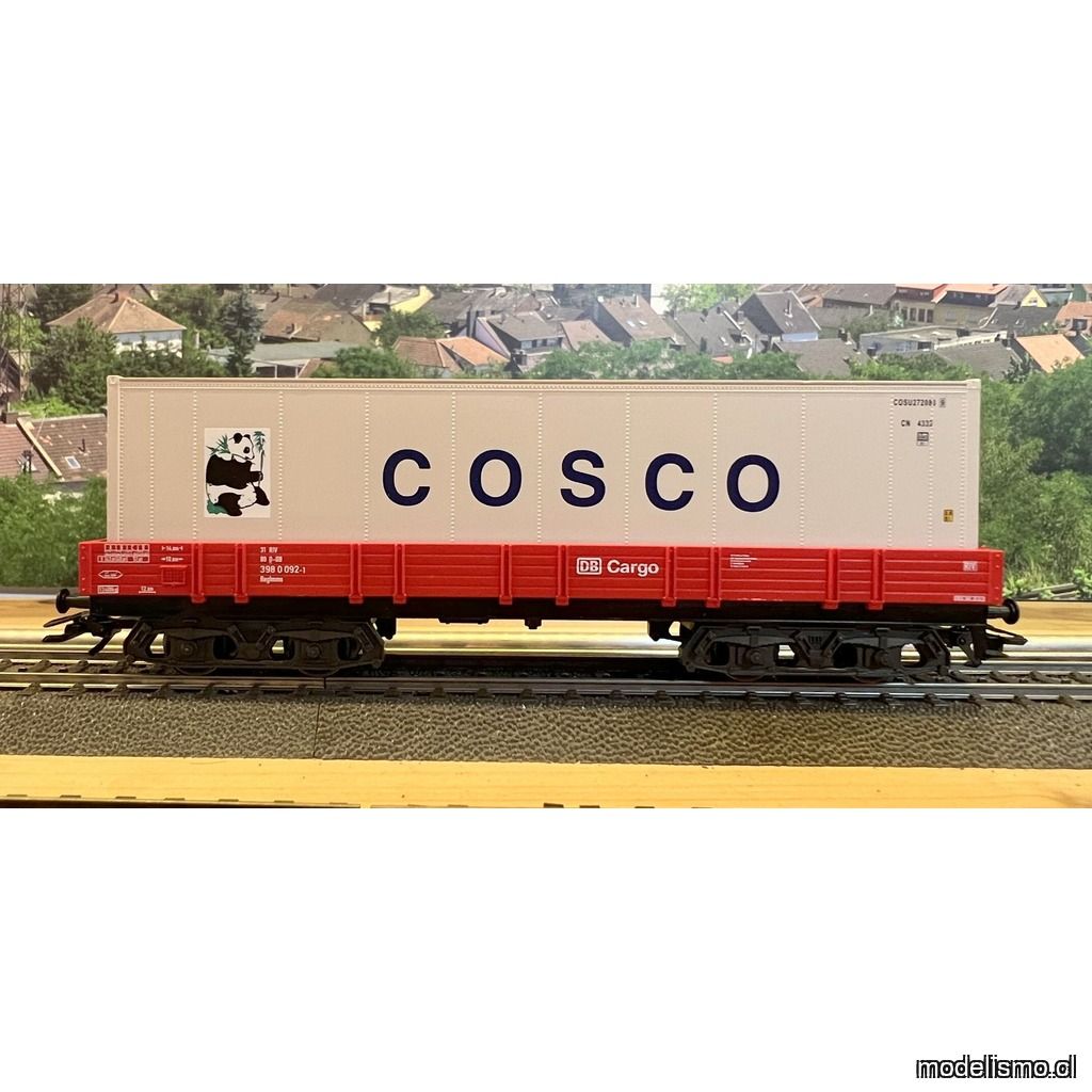 PF Märklin Vagón portacontenedores 1x 40 pies COSCO - usado - sin caja