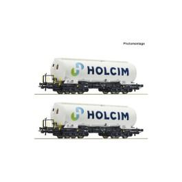pre orderen Roco 6600233 Set de 2 piezas: Vagones silo, Holcim