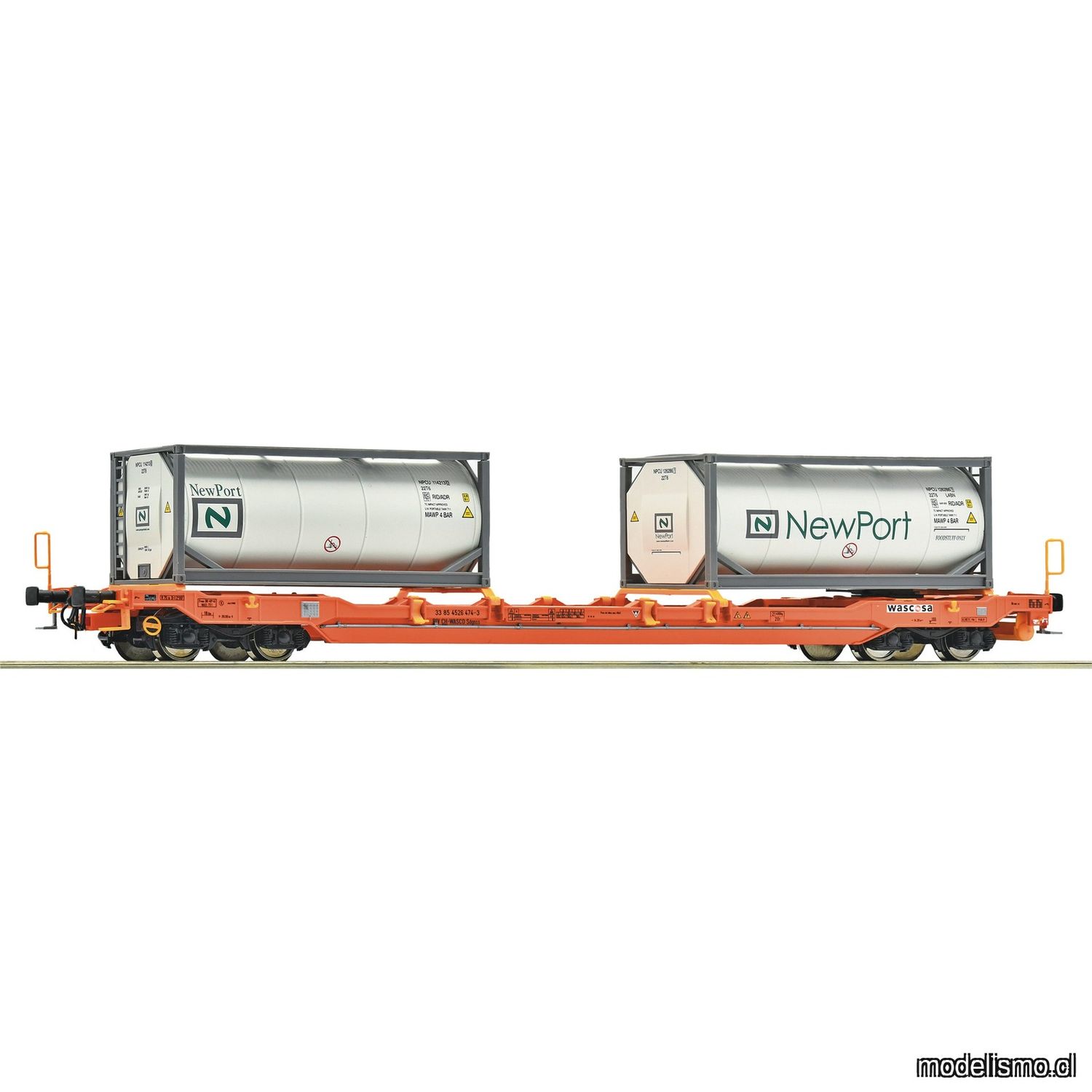 pre orderen Roco 6600275 Vagón canguro T5, Wascosa pre orderen Roco 6600275 Vagón canguro T5, Wascosa