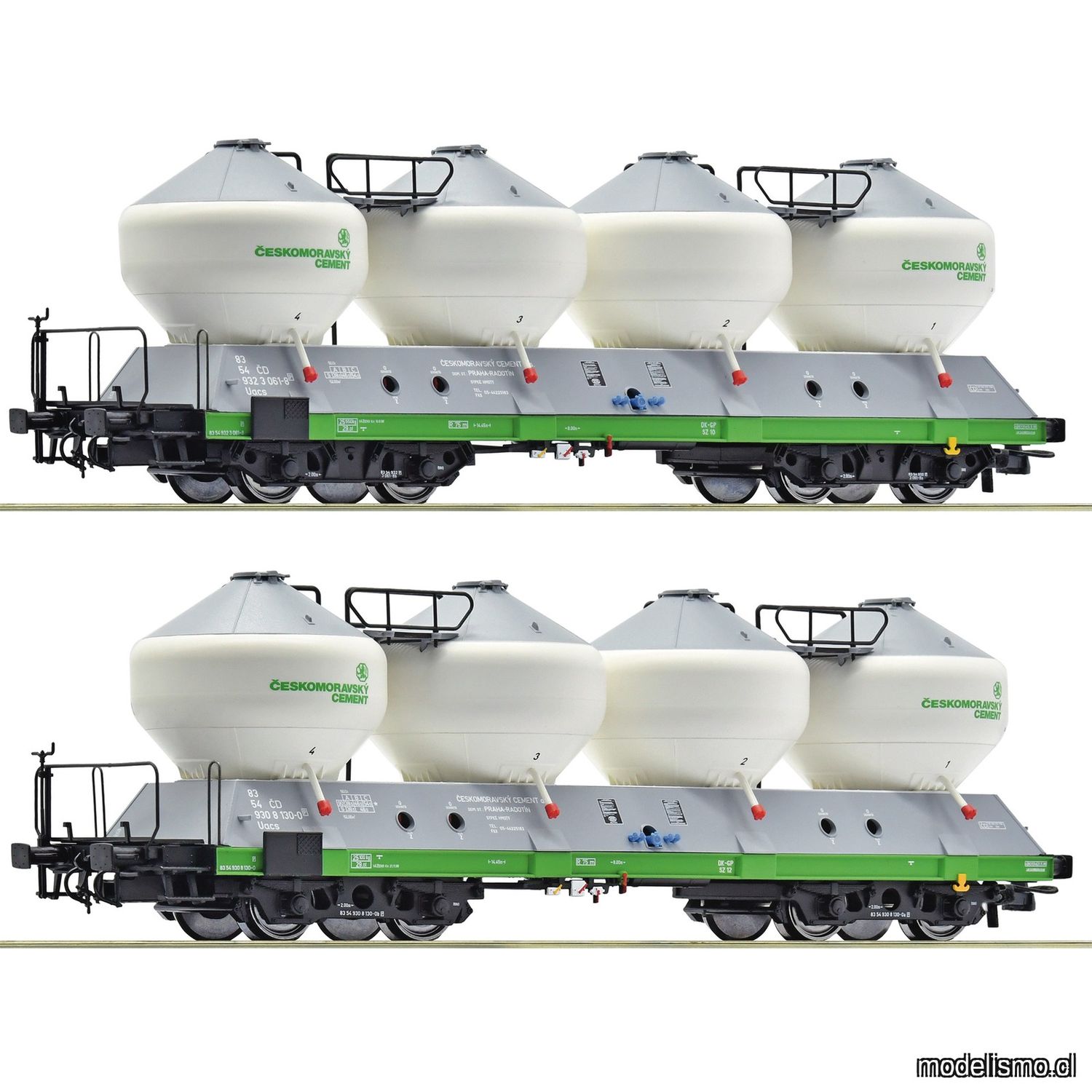 pre orderen Roco 6600237 Set de 2 piezas: Vagones silo, CD pre orderen Roco 6600237 Set de 2 piezas: Vagones silo, CD